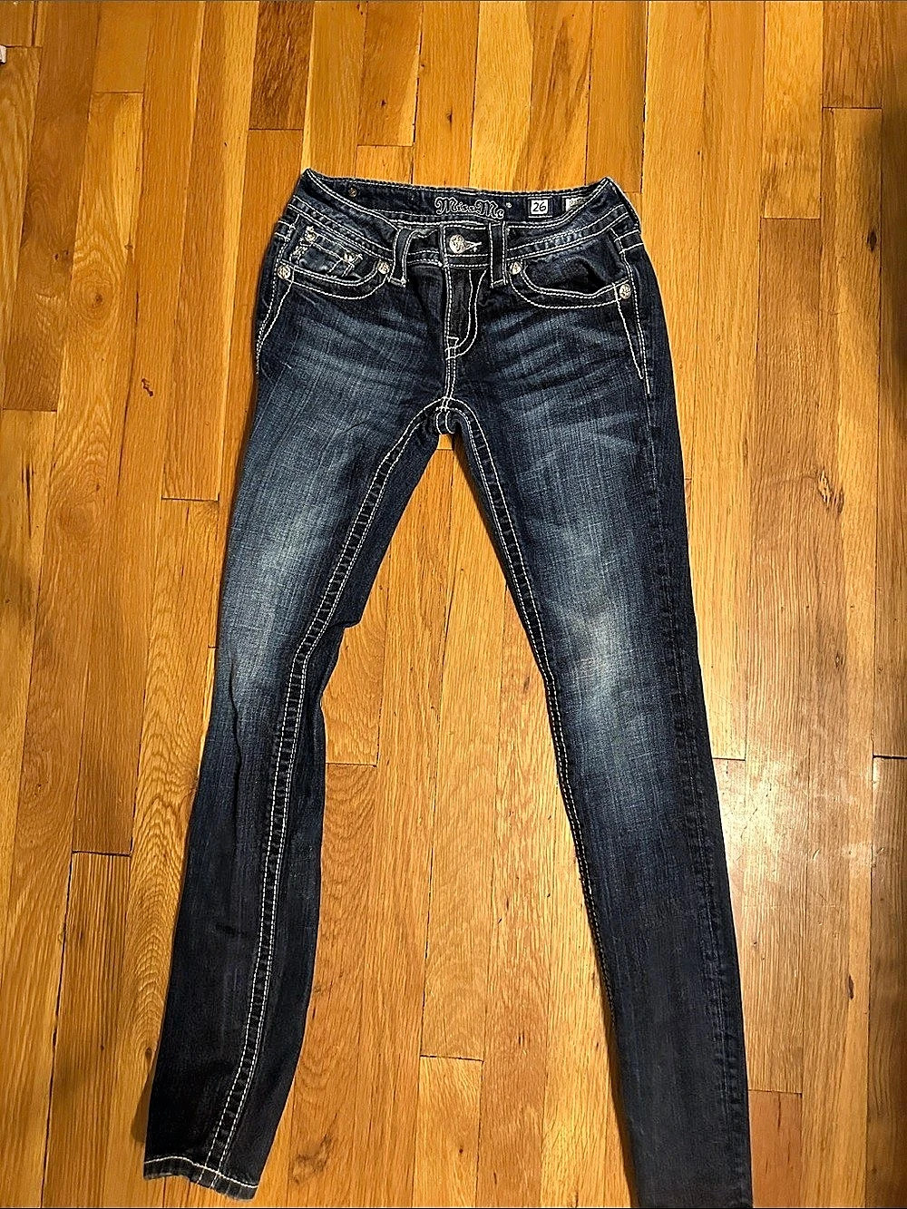 Miss Me Women's Skinny Jeans Waist 26 Blue